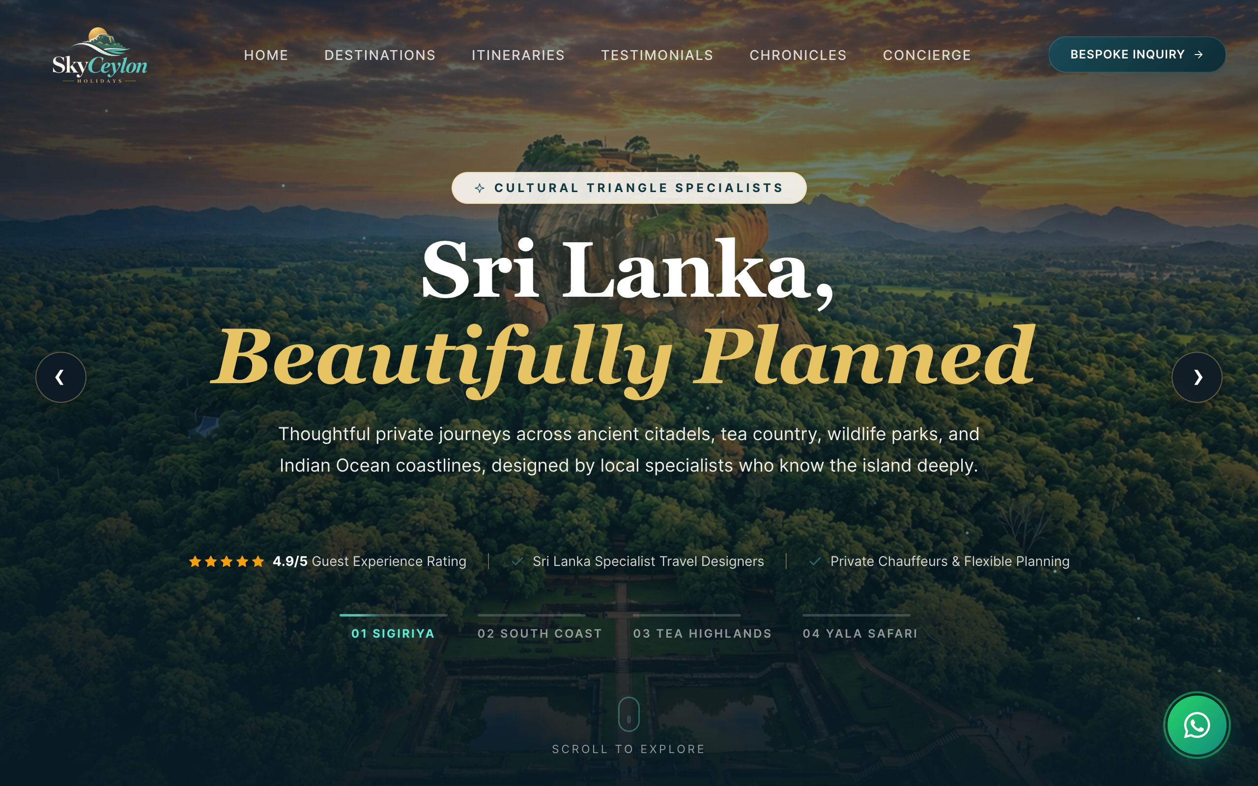 SkyCeylon Platform Showcase